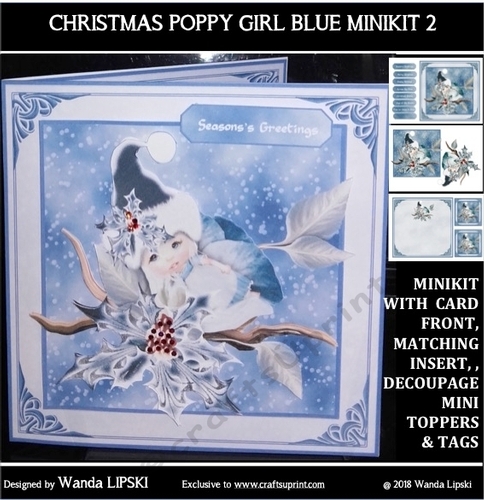 CHRISTMAS POPPY GIRLS BLUE MINIKIT 2