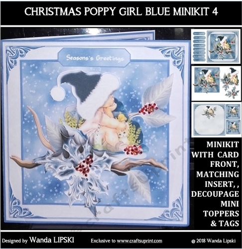CHRISTMAS POPPY GIRLS BLUE MINIKIT 4