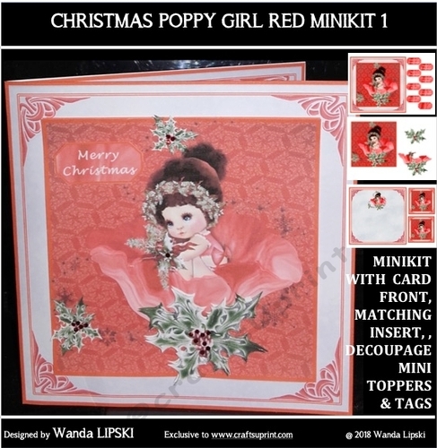 CHRISTMAS POPPY GIRL RED MINIKIT 1
