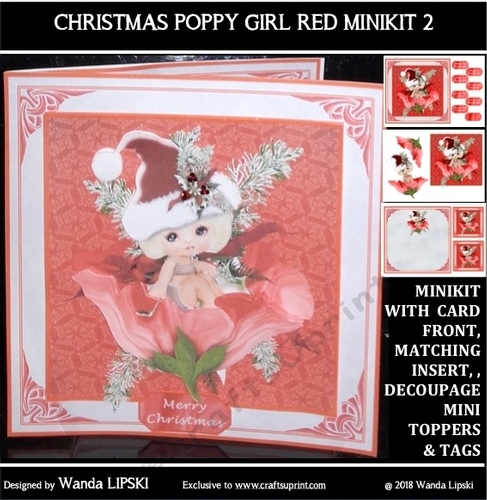 CHRISTMAS POPPY GIRL RED MINIKIT 2