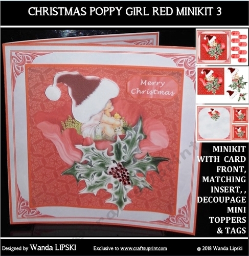 CHRISTMAS POPPY GIRL RED MINIKIT 3
