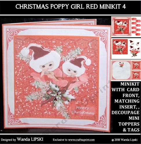 CHRISTMAS POPPY GIRL RED MINIKIT 4