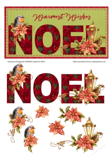 ROBIN GALORE DL CHRISTMAS TOPPER 2
