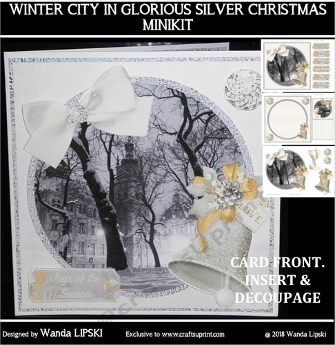 WINTER CITY IN GLORIOUS SILVER CHRISTMAS MINIKIT