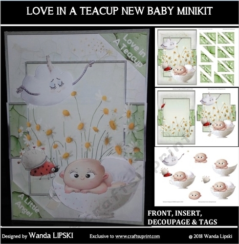 LOVE IN A TEACUP NEW BABY MINIKIT