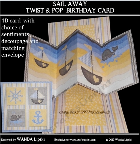 SAIL AWAY  TWIST & POP CARD