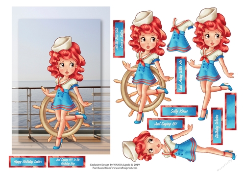 JUST LOVE THAT SAILOR MULTI-USE TOPPER