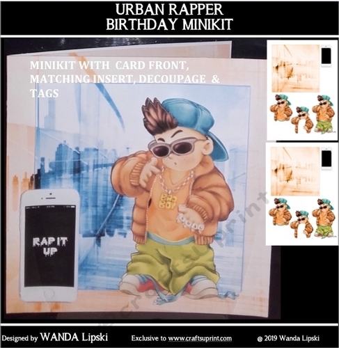 URBAN RAPPER TEENAGE BOY MINIKIT