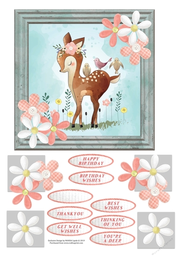 YOURE A DEER 1 ALL OCCASIONS TOPPER