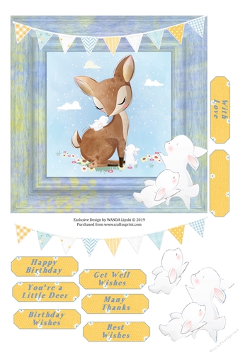 YOURE A DEER 3 ALL OCCASIONS TOPPER