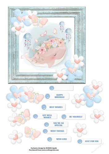 HAVING A WHALE OF A TIME ALL OCCASIONS TOPPER