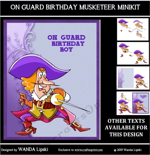 ON GUARD MUSKETEER BIRTHDAY MINIKIT