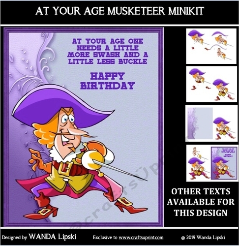 MORE SWASH LESS BUCKLE MUSKETEER BIRTHDAY MINIKIT