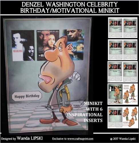 DENZEL WASHINGTON CELEBRITY BIRTHDAY/MOTIVATIONAL MINIKIT