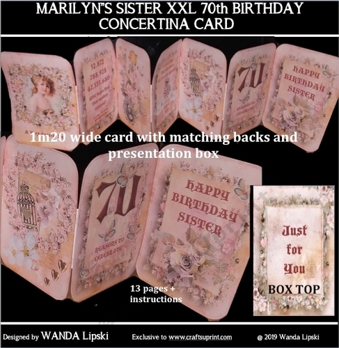 DEAR FRIEND 70th XXL CONCERTINA BIRTHDAY CARD