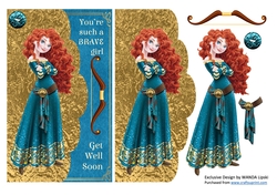 MERIDAS SO BRAVE GET WELL CARD FRONT