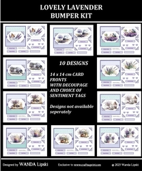 LOVELY LAVENDER 10 CARD FRONTS BUMPER KIT