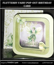 FLUTTERBY FAIRY POP-OUT BIRTHDAY CARD