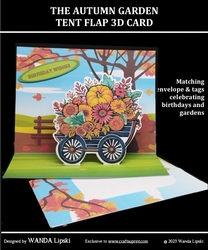 THE AUTUMN GARDEN TENT FLAP 3D CARD