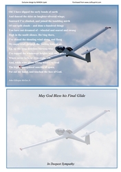 FINAL GLIDE SYMPATHY CARD FOR GLIDER PILOTS