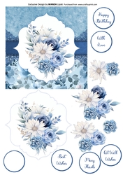 DUSTY BLUE FLORALS ALL OCCASIONS CARD FRONT 3