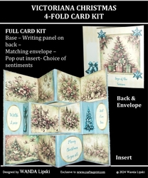 VICTORIANA 4-FOLD POP-OUT CHRISTMAS CARD KIT
