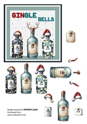 GINGLE BELLS HUMOROUS CHRISTMAS TOPPER