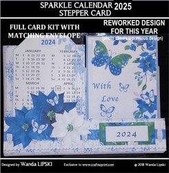 2025 SPARKLE CALENDAR STEPPER CARD