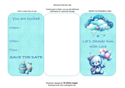 BABY SHOWER INVITATION FOR HIM