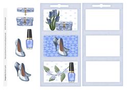 Pretty in Blue Pastels Card Front