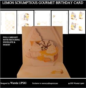 Lemon Scrumptious Gourmet Birthday Card
