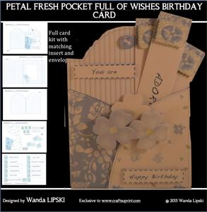 Petal Fresh Pocket Full of Wishes Birthday Card