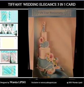 Tiffany Wedding Elegance 3 in 1 Card
