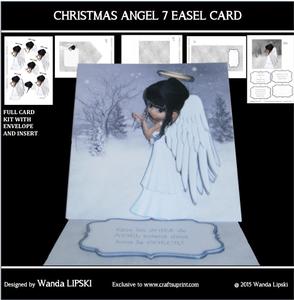 Christmas Angel 7 Easel Card