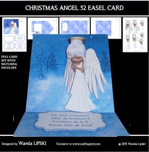 Christmas Angel 52 Easel Card
