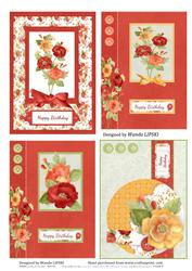 4 Perfect Poppy Quick Birthday Card Fronts
