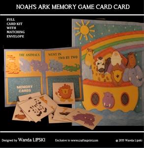 Noah's Ark Memory Game Card