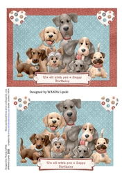 DOGGY BIRTHDAY WISHES ULTRA QUICK TOPPER