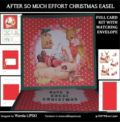 AFTER SO MUCH EFFORT CHRISTMAS EASEL