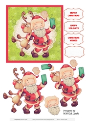 SANTA SELFIE CHRISTMAS TOPPER