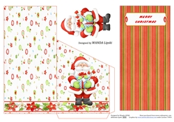 HO HO HO SANTA 1 MONEY HOLDER CARD