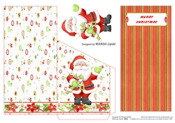 HO HO HO SANTA 2 MONEY HOLDER CARD