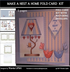 MAKE A NEST A HOME FOLD CARD KIT