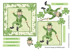 BIT OBLARNEY ST PATS OR BIRTHDAY CARD FRONT 1