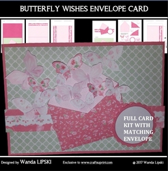 BUTTERFLY WISHES ENVELOPE CARD