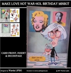 MAKE LOVE NOT WAR-HOL MINIKIT