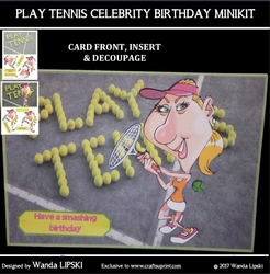 PLAY TENNIS CELEBRITY BIRTHDAY MINIKIT