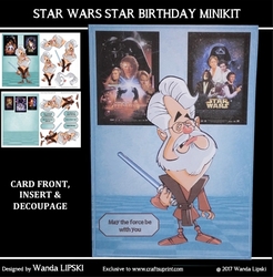 STAR WARS STAR BIRTHDAY or GET WELL MINIKIT