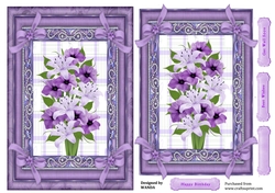 LILAC LILIES ULTRA QUICK FLORAL TOPPER