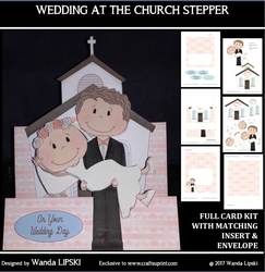 WEDDING AT THE CHURCH STEPPER CARD